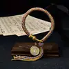 Pulsera Original Tejida a Mano con Nudo Vajra Thangka Ocho Deidades Guardianas Pulsera de Tara Verde Sala de Transmisión en Vivo