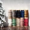Fita de camurça dupla face transfronteiriça fita de veludo decoração de presente de Natal bandagem colorida material para acessórios de cabelo DIY