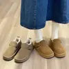 Botas de neve de peça única com sola de couro, de calçar, forradas com fleece, sapatos de algodão espessos para mulheres, novos sapatos de inverno Birkenstock 2026, sapatos de dirigir