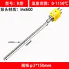 Termopar Armado de Doble Cuatro Hilos Tipo K Wrnk2-161 Tipo Enchufe Pin Redondo Sensor Flexible