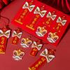 Año del Caballo Tarjetas Colgantes Creativas Doradas para Año Nuevo Tarjetas Pequeñas Adornos para Bonsái DIY Decoraciones para Casa Nueva Decoraciones Colgantes para el Festival de Primavera Venta al por Mayor
