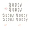Patrón de Diamante Lazo Ojo de Gato Alta Calidad Elegante Estilo Girly Estilo Hermana Real Blanqueamiento Manicura 30-t Manicura Portátil