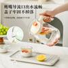 Hervidor de Agua Fría para Refrigerador Gran Capacidad Hervidor de Agua Resistente a Altas Temperaturas Hervidor de Agua para Infusión en Frío Juego de Tazas para Agua Hervidor de Agua Fría para Jugo Vidrio Sensación de Alta Gama