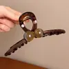 Pinza de Garra de Acrílico Estilo Coreano para Mujer 2025 Nuevo Tamaño Grande para Cabello Grueso, Pinza de Tiburón de Gama Alta para la Parte Posterior de la Cabeza