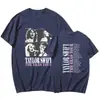 Nueva Camiseta Redonda de Manga Corta Estampada Deportiva de Verano para Concierto de Taylor Europea y Americana 2025