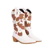 Botas de mujer para otoño e invierno, talla 34-43, punta fina, tacón medio, ligeras, estilo europeo y americano, sin cordones, suela de goma, botas de equitación de talla grande