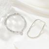 Pulsera de circón natural de joyería popular de Amazon para mujer, nicho simple de alto sentido, joyería para pareja de San Valentín al por mayor