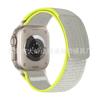 Adecuado para Correa de Apple Watch iWatch S12 Etiqueta de Cuero Bucle de Nailon Wild Trail Correa Ultra4