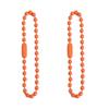 Cadena de metal de 12 cm con cuentas de color caramelo, accesorios de joyería para hacer tú mismo, etiqueta, cadena de cuentas, llavero, colgante, material