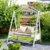 Silla columpio para patio para adultos, individual para interior y exterior, popular mecedora de jardín para balcón, columpio para terraza del hogar