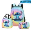 Produto Transfronteiriço 3D Novo: Conjunto de Três Peças - Mochila Estudantil com Estampa de Desenho Animado, Lancheira e Estojo - Mais Estiloso Que Você!