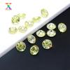 Nueva venta caliente circonita cúbica redonda de 5A corte Nido de Pájaro 8mm verde claro brillante corte cien facetas corte cien flores piedra suelta
