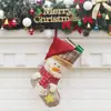 Calcetines navideños de muñeco de nieve de alta gama, festivos, creativos, decorativos, adornos navideños, suministros para las fiestas, calcetines para regalo