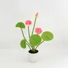 Plantas en Maceta de Loto Simuladas, Plantas Verdes Decorativas, Adornos de Bonsái, Exhibición para el Hogar, Accesorios para Fotografía, Plantas en Maceta de Flores Simuladas