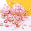 Fatias de Estrela e Nuvem de Argila Macia Mista para DIY Manualidades Manicure Capa de Celular Acessórios com Areia Movediça para Copo d'Água