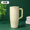 Vaso de coche con asa de gran capacidad para exteriores, vaso térmico estilo BRUMATE, vaso aislado de acero inoxidable 304 con popote