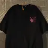Camiseta Estampada com Design de Borboleta de Manga Curta para Homens, Top Hip-Hop High Street