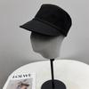 Sombrero de Equitación de Color Sólido de Sarga Moda Estilo Coreano para Mujer, Sombrilla de Otoño, Cara Pequeña, Gorra de Béisbol Simple