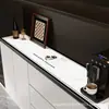Tapete protetor de couro para rack de TV sem lavagem, tapete à prova d'água e de óleo para mesa de jantar, tapete longo à prova de poeira para aparador de entrada