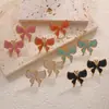 Brincos Europeus e Americanos Transfronteiriços de Moda Borboleta Gota de Óleo, Delicados e de Alto Padrão Nicho Exquisitos Brincos de Laço