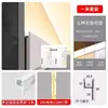 Calha de luz linear emissora para cima calha de luz unilateral teto de pálpebra dupla calha linear de alumínio com perfil de luz linear para sala de estar