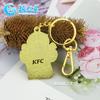Chaveiro de pintura de liga de zinco personalizado personalidade criativa KFC personagem de desenho animado pingente de chaveiro de metal personalizado