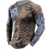 Camiseta de manga larga con estampado 3D de la estación independiente 2023, camiseta informal de otoño para hombre de Europa y América.