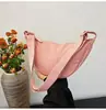 Bolsa Transversal Feminina Estilo Coreano para o Dia a Dia, Tecido de Nylon, Casual, Viagem, Bolsa de Bolinho, Estudante, Simples, Moda, Bolsa de Ombro, Bolsa de Tecido