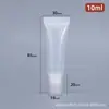 Tipo extrusión sub-embotellado ungüento crema de hierbas manguera sub-embotellado tubo de lápiz labial tubo vacío 10g/15g botella de plástico liso