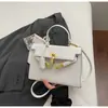 Bolsa de Ombro Transversal Versátil Estilo Coreano Simples Casual Nicho Nova Moda Bolsa de Mão Feminina Bolsa Kelly Casual