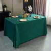Toalha de Mesa para Casamento à Prova de Óleo e Manchas Retangular Especial para Sala de Conferências Mesa Longa Stand de Feira Cor Sólida Toalha de Mesa de Hotel