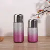 Nueva taza de bolsillo elegante, taza aislante portátil para exteriores montada en coche con recubrimiento de titanio, taza de titanio de lujo ligero, taza de agua degradada