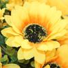 Flor de simulação eucalipto girassol adereços para fotos layout de local de casamento estudantes segurando girassol flores decorativas