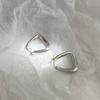 Pendientes con hebilla de oreja con diseño de nicho para mujer, estilo frío, sencillos, de Corea del Sur, de alta calidad, ligeros, de lujo, con temperamento, nueva moda