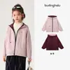 Colección de invierno de Pudding Haru: chaqueta acolchada de algodón cálida para niñas, nuevo estilo de invierno 2026, abrigo reversible con capucha para niños
