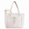 Bolsa Tote Matelassê de Penas Amazon em Estoque Feminina de Grande Capacidade Leve Bolsa de Ombro de Mão Bolsa para Laptop