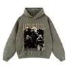 Sudadera con Capucha Holgada Estampada Estrella High Street Sudadera con Capucha de Cantante Sudadera con Capucha Batik Otoño e Invierno 420g Transfronteriza Hombres y Mujeres