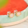 Pendientes Ruyi de Plata de Ley S925 con Jade Natural Hetian de Yuebao Jewelry, Suaves y Elegantes, Adecuados para el Uso Diario, Pendientes de Estilo Chino Nuevo