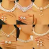 Collar de Perlas Retro Francés para Mujer Cadena de Clavícula de Lujo Ligero Nicho Conjunto de Collares Moda Versátil de Gama Alta Popular