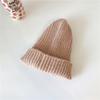 Gorro de lana de punto elástico de color sólido, cálido gorro de Joker para otoño e invierno, gorro de moda para hombres y mujeres, comercio exterior al por mayor