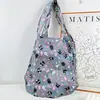 Lindo Bolso de Compras Plegable con Estampado de Perro de Dibujos Animados para PC, Gran Capacidad, Bolsa Ambiental para Supermercado, Práctico Bolso de Almacenamiento de Equipaje