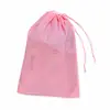 Bolsa de cordón esmerilada con oso y margarita en stock para toallas faciales, zapatos y almacenamiento de ropa, bolsa de almacenamiento de tamaño pequeño
