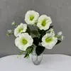 Flor de simulación transfronteriza 5 cabezas flor trompeta flor de la mañana pequeño ramo decoración de ramo de flores flor falsa flor artificial producto de decoración para el hogar