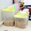 Pote de Conservação para Geladeira Transfronteiriço Caixa de Armazenamento de Grãos de Cozinha com Tampa Alimentos Transparente Selado Pote de Armazenamento Pote de Grãos