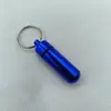 Spot Mini Portátil Liga de Alumínio Garrafa de Armazenamento Fundo Redondo Vedada à Prova d'Água Caixa de Remédios de Metal Protetores Auriculares Garrafa de Alumínio