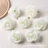 Cabezas de Flores de Rosa Simuladas para Decoración de Fondo de Boda, Ramillete, Corona, Accesorios para Corona Hecha a Mano DIY, Materiales Florales