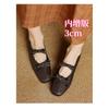 Zapatos Mary Jane Ultrasuaves Estilo Francés que Aumentan la Altura 3cm para Mujer, Zapatos de Salón Individuales Nuevos Primavera 2026 para Mujer con Moño Pequeño