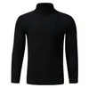[Lana] Suéter grueso y cálido para hombre, con media cremallera, cuello alto, forro de polar, para otoño e invierno, adecuado como capa base