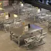 Uma Mesa Dobrável de Aço Inoxidável Essencial para Acampamento e Churrasco, com Alto Valor Estético, Forte Portabilidade e Montagem Rápida