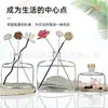 Frasco Transparente de Vidro Quadrado Plano para Aromaterapia para Quarto e Banheiro, Frasco Vazio Difusor de Varetas para Perfume, Frasco de Fragrância de Forma Irregular para Uso Doméstico
